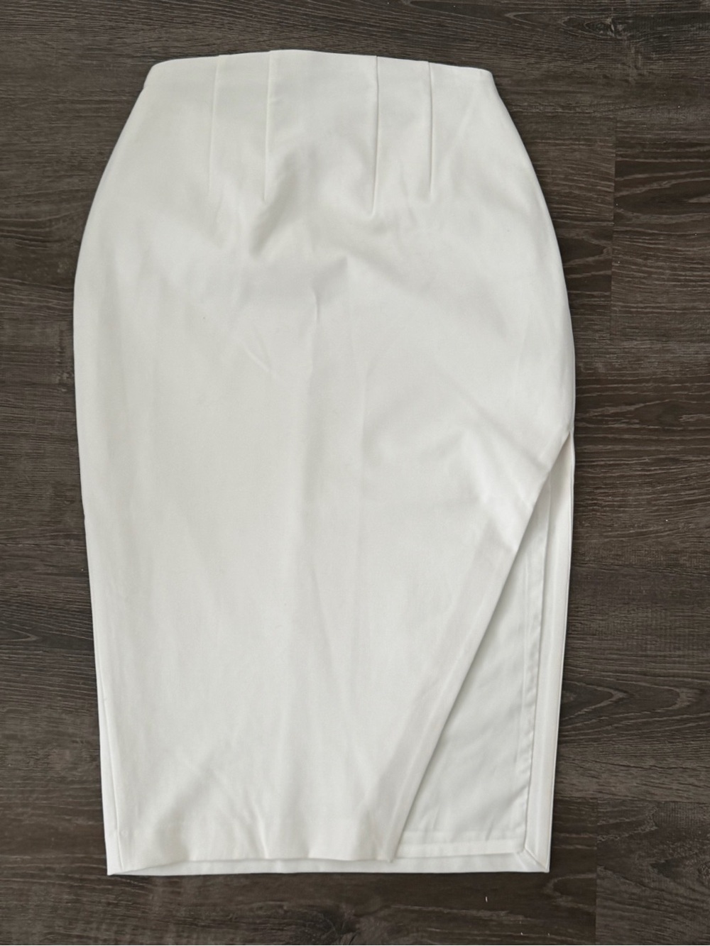 Express White High-Waist Pencil Skirt